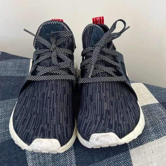 adidas | Shoes | Adidas Nmd Navy Blue Red And White Color Way 75w | Poshmark